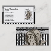 Alice im Wunderland Mad Hatter Grunge Visitenkarte (Vorne/Hinten)