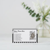 Alice im Wunderland Mad Hatter Grunge Visitenkarte (Stehend Vorderseite)