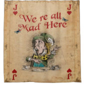 Alice im Wunderland, Mad Hatter Jack des Herzens Duschvorhang (Vorderseite)