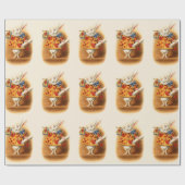 Alice im Wunderland Mad Hatter Rabbit Geschenk Geschenkpapier (Flach)