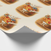 Alice im Wunderland Mad Hatter Rabbit Geschenk Geschenkpapier (Ecke)