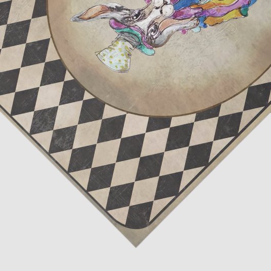 Alice im Wunderland Mad Hatter Rabbit Seidenpapier (Ausschnitt)