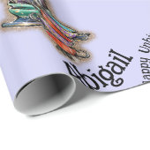 Alice im Wunderland Mad Hatter Teacups Individuell Geschenkpapier (Rolleneckpunkt)