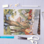 Alice im Wunderland Mad Hatter Tee Party Decoupage Seidenpapier (Handwerk)