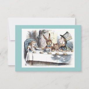 Alice im Wunderland, Mad Hatter, Tee-Party Einladung