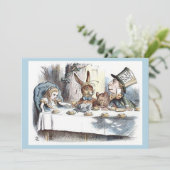 Alice im Wunderland, Mad Hatter Tee Party Einladung (Stehend Vorderseite)