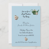 Alice im Wunderland, Mad Hatter Tee Party Einladung (Rückseite)