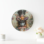 Alice im Wunderland Mad Hatter Tee Party Große Wanduhr (Zuhause)