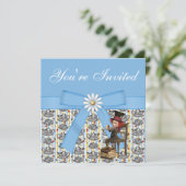 Alice im Wunderland Mad Hatter Tee Party lädt ein Einladung (Stehend Vorderseite)