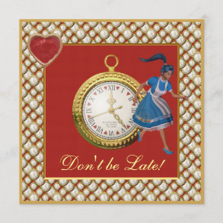 Alice im Wunderland Mad Hatter Tee Party lädt ein Einladung