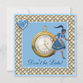 Alice im Wunderland Mad Hatter Tee Party lädt ein Einladung (Vorderseite)