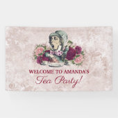 Alice im Wunderland Mad Hatter Tee Party Willkomme Banner (Horizontal)