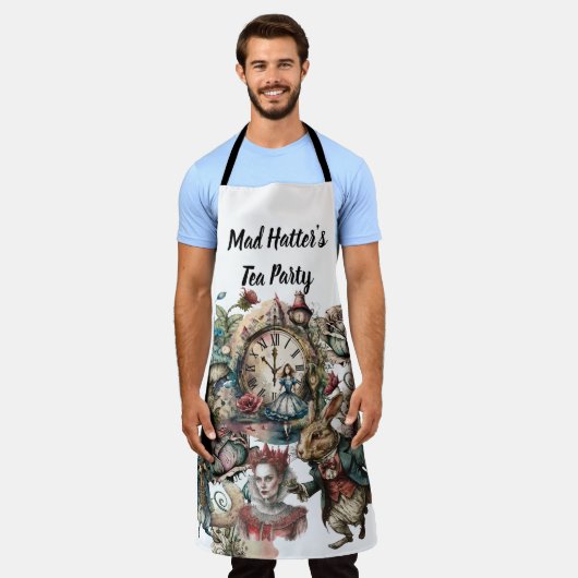 Alice im Wunderland Mad Hatters Tea-Party Schürze (Getragen)