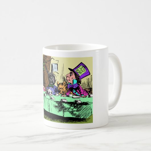 Alice im Wunderland Mad Hatters Tea Party Tasse (VorderseiteRechts)