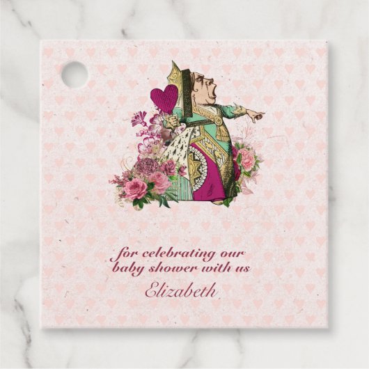 Alice im Wunderland Mad Hatters Tee Party Custom Geschenkanhänger (Vorderseite)