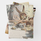 Alice im Wunderland Mad Tea Party Kunst Geschenkpapier Set (Beispiel)