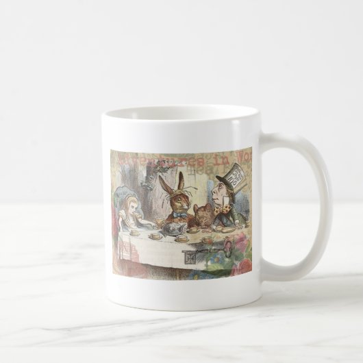 Alice im Wunderland Mad Tea Party Kunst Kaffeetasse (Rechts)