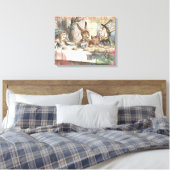 Alice im Wunderland Mad Tea Party Kunst Leinwanddruck (Insitu (Schlafzimmer))