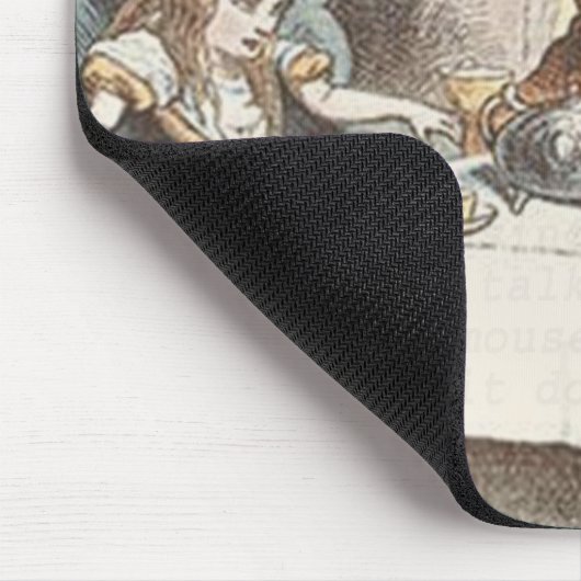 Alice im Wunderland Mad Tea Party Kunst Mousepad (Ecke)