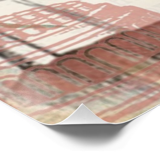 Alice im Wunderland Mad Tea Party Kunst Poster (Ecke)