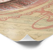 Alice im Wunderland Mad Tea Party Kunst Poster (Ecke)