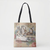 Alice im Wunderland Mad Tea Party Kunst Tasche (Vorderseite)