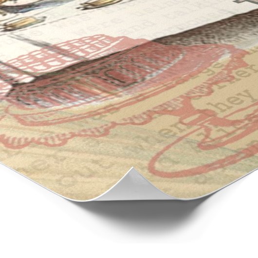 Alice im Wunderland Mad Tea Party Poster (Ecke)