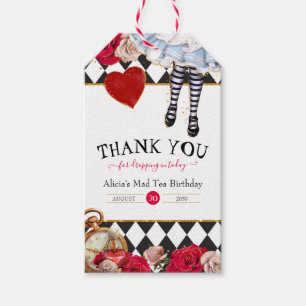 Alice im Wunderland Mad Tea Vielen Dank Geschenkanhänger