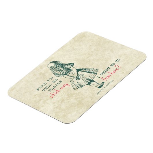 Alice im Wunderland Magnet (Linke Seite)