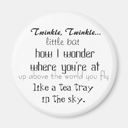 Alice im Wunderland Magnet (Vorne)