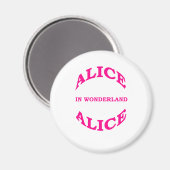 Alice im Wunderland Magnet (Vorderseite/Rückseite)