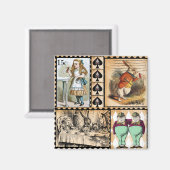 Alice im Wunderland-Magnet Magnet (Vorderseite/Rückseite)