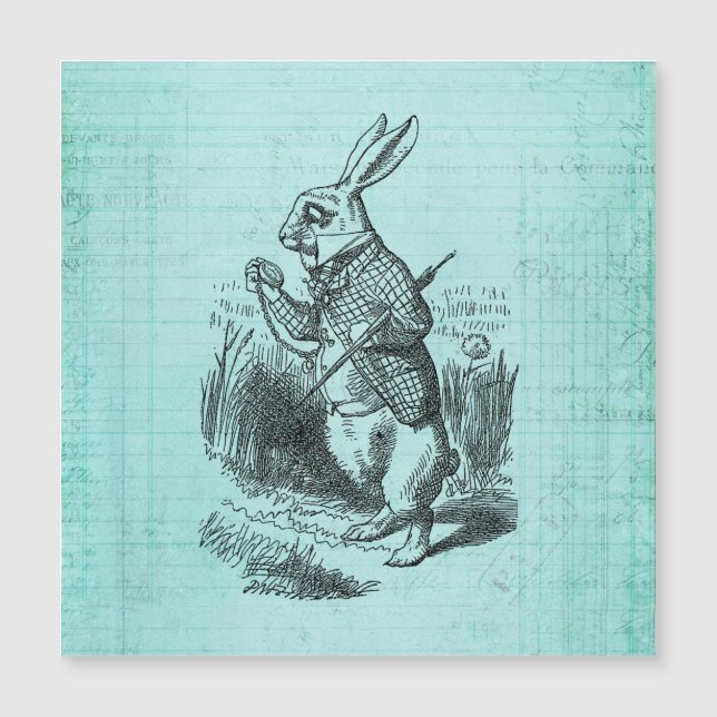 Alice im Wunderland Magnetkarte (Vorderseite)