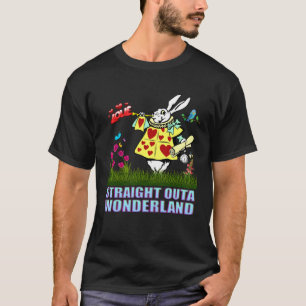 Alice im Wunderland Männer Frauen Kind Weißes Kani T-Shirt