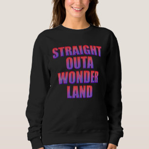 Alice im Wunderland Männer Frauen Kinder im Freien Sweatshirt