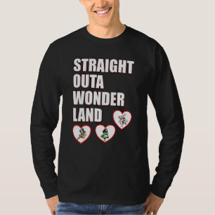 Alice im Wunderland Männer Frauen Kinder im Freien T-Shirt