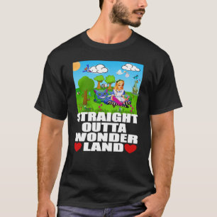 Alice im Wunderland Männer Frauen Kinder Straight T-Shirt