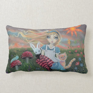 Alice im Wunderland Märchen Fantasy Art Kissen