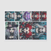 Alice im Wunderland Masterboard | Whimsikum Seidenpapier (Vorderseite)