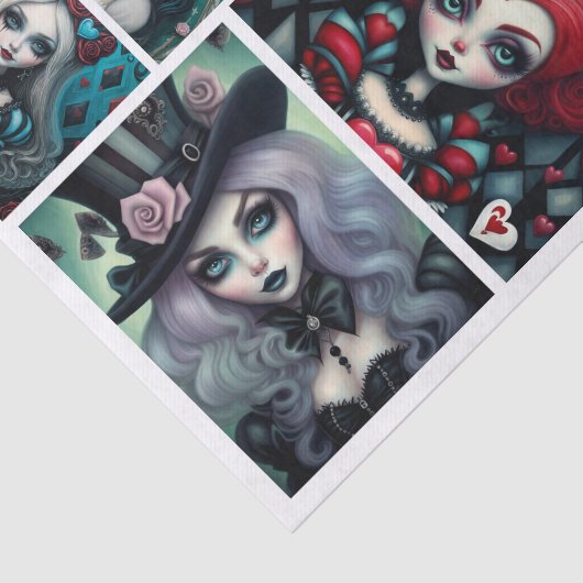 Alice im Wunderland Masterboard | Whimsikum Seidenpapier (Ausschnitt)