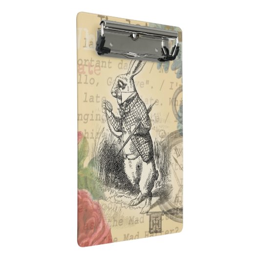 Alice im Wunderland Mini Klemmbrett (Schrägansicht)