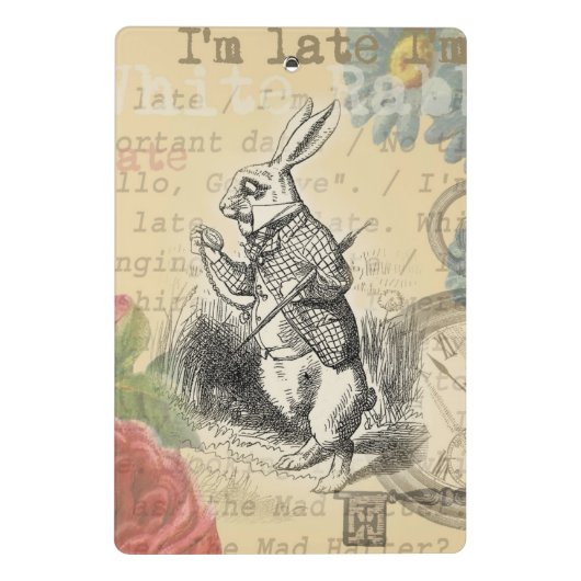 Alice im Wunderland Mini Klemmbrett (Rückseite)