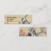 Alice im Wunderland Mini Visitenkarte (Vorne/Hinten)