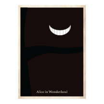 Alice im Wunderland Minimalistisch Poster