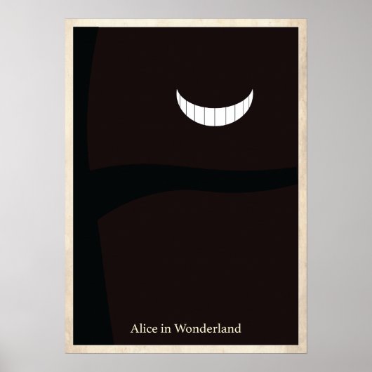 Alice im Wunderland Minimalistisch Poster (Vorne)