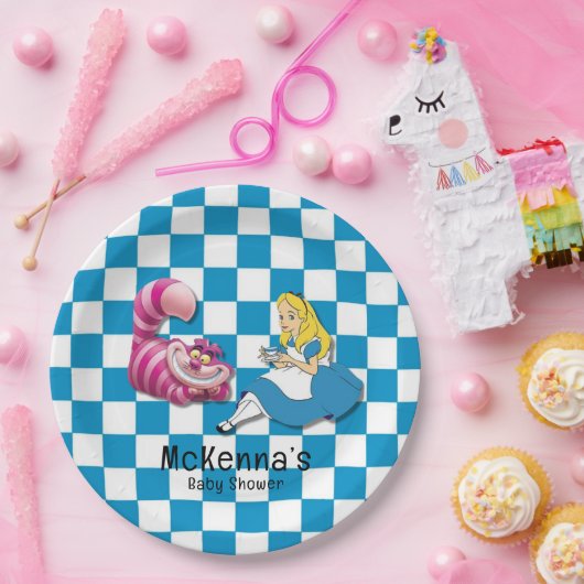 Alice im Wunderland mit Cheshire Cat Baby Dusche Pappteller (Party)
