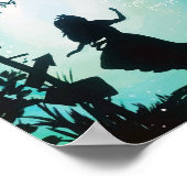 Alice im Wunderland mit Cheshire Cat Poster (Ecke)