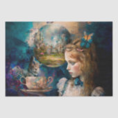 Alice im Wunderland mit dem Magic Tea Cup Seidenpapier (Vorderseite)