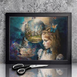 Alice im Wunderland mit dem Magic Tea Cup Seidenpapier<br><div class="desc">Wir gehen hinunter ins Kaninchenloch! Moderne,  dunkle Drehung zum Thema Vintage Alice im Wunderland. Auch übertragbar auf Schul-/Büromaterial,  Party Zubehör und mehr! Für andere Produkte oder Farben besuchen Sie den JustFharryn Store @ Zazzle oder kontaktieren Sie den Designer c/o Fharryn@yahoo.com #zazzlemade</div>