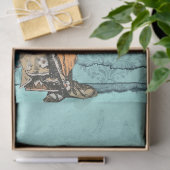 Alice im Wunderland mit Duchess Turquoise Craft Seidenpapier (Geschenk)